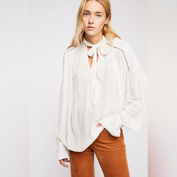 Free People Wishful Moments Blouse Size Small - Picture 1 of 12